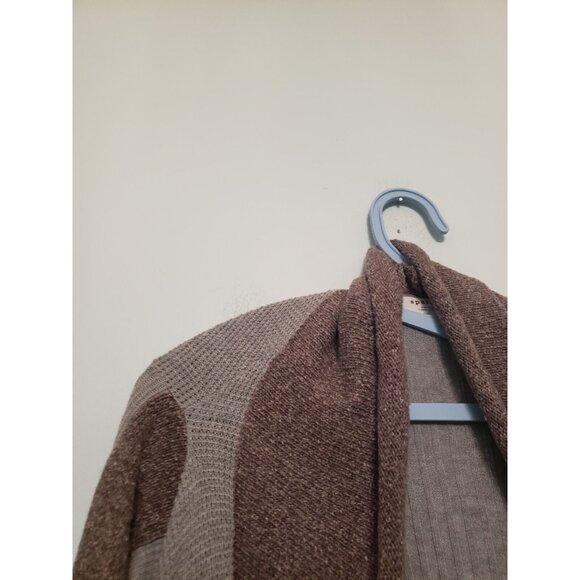 Sparrow Womens S Cardigan Open Front Cropped Back Anthropologie Waterfall Gray - Picture 4 of 6